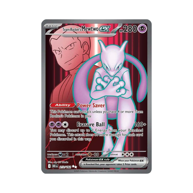 Team Rocket's Mewtwo ex #213